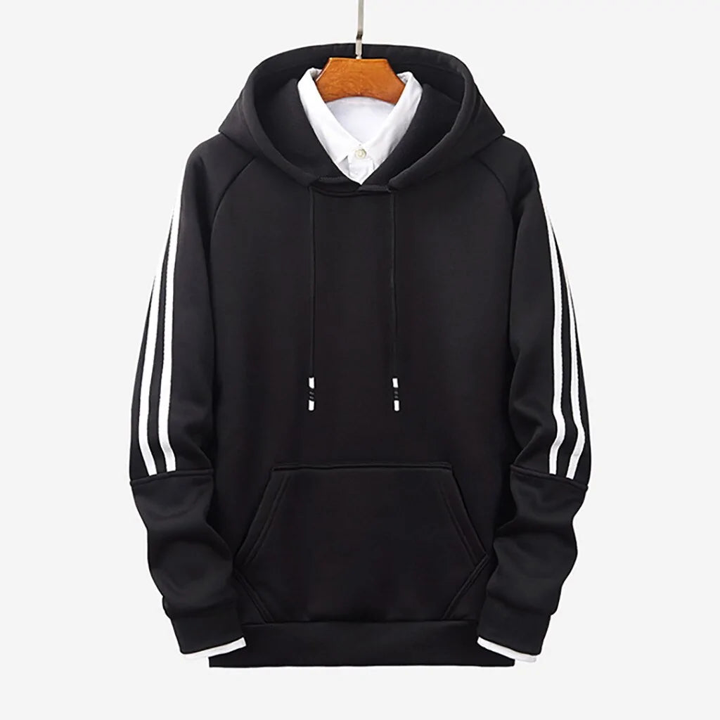 Stripe Stitching Hoodies