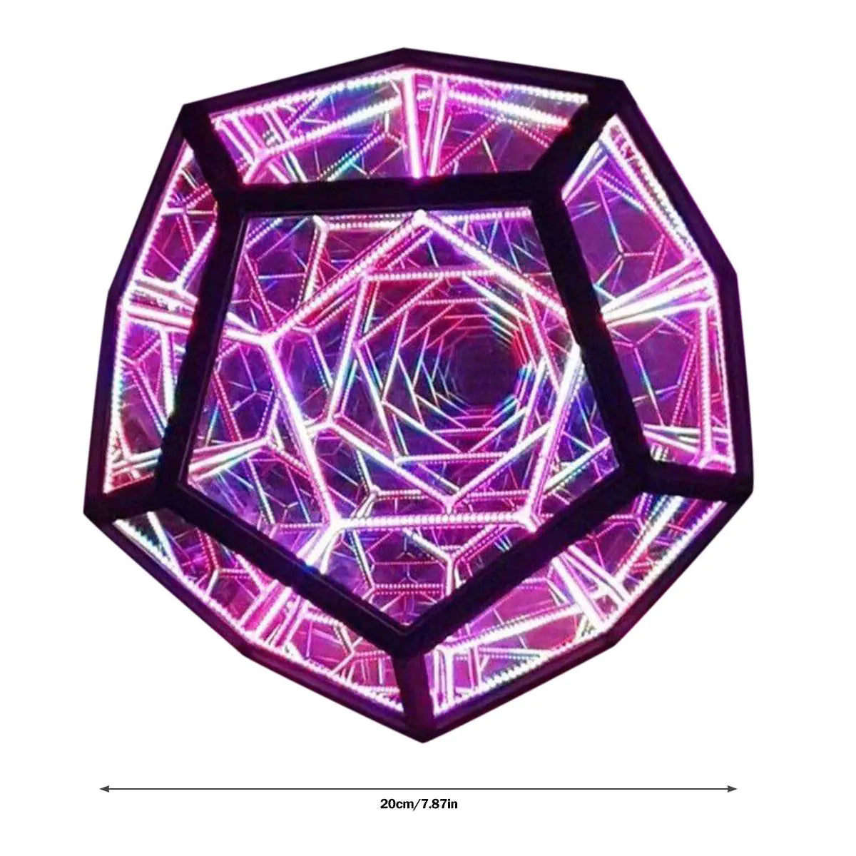 Infinite Dodecahedron Art Light