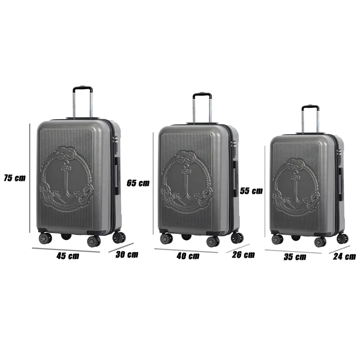 Biggdesign Ocean Hardshell Luggage Set