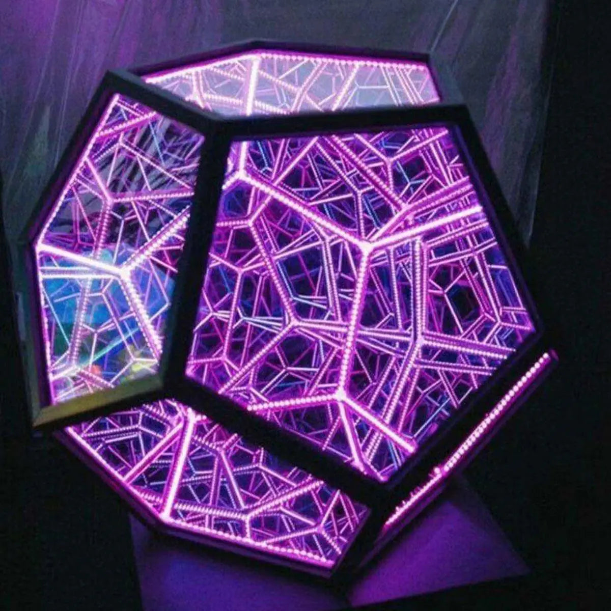 Infinite Dodecahedron Art Light