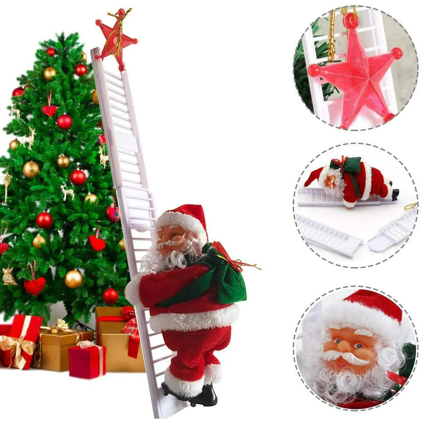 Electric Climbing Santa Claus