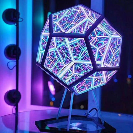 Infinite Dodecahedron Art Light