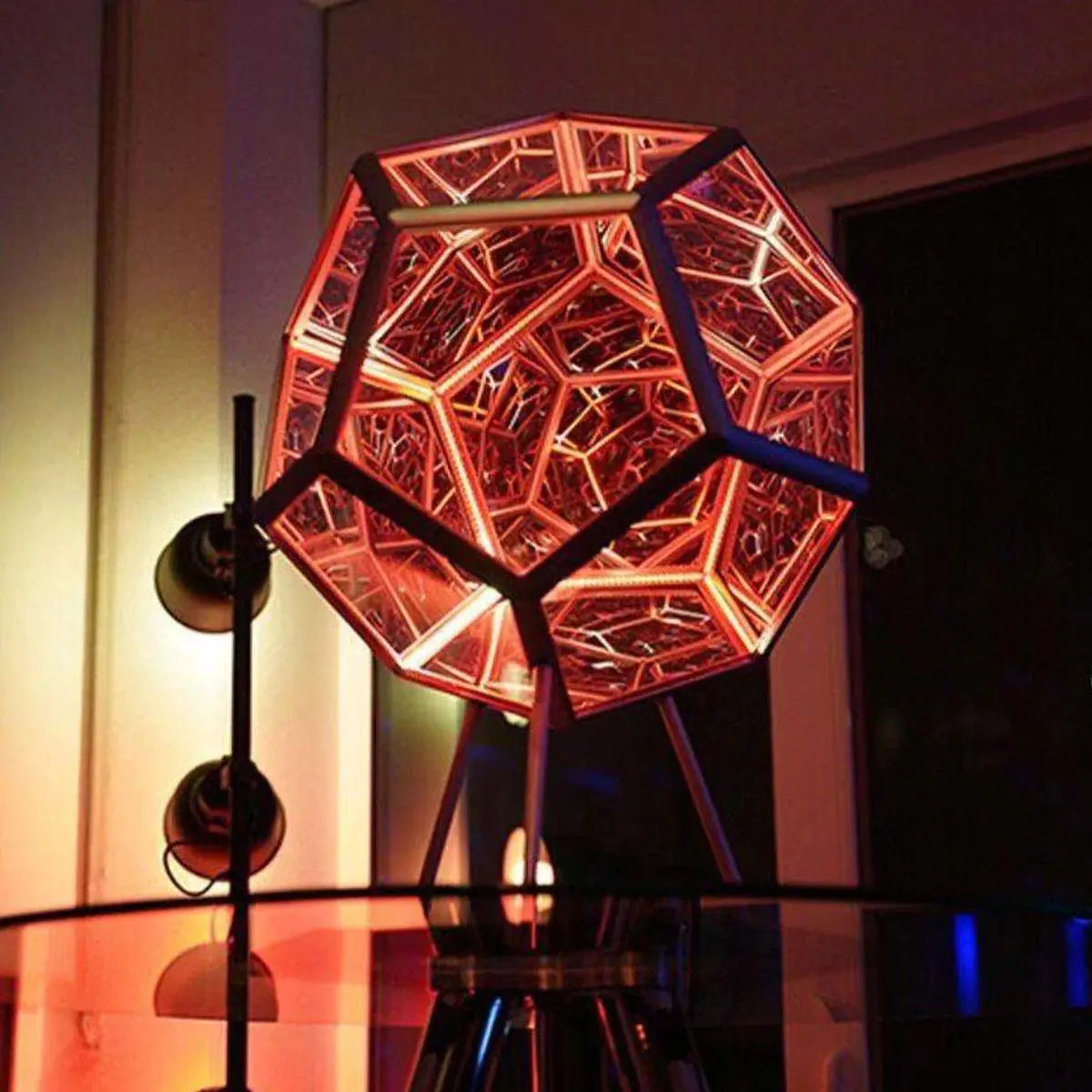 Infinite Dodecahedron Art Light